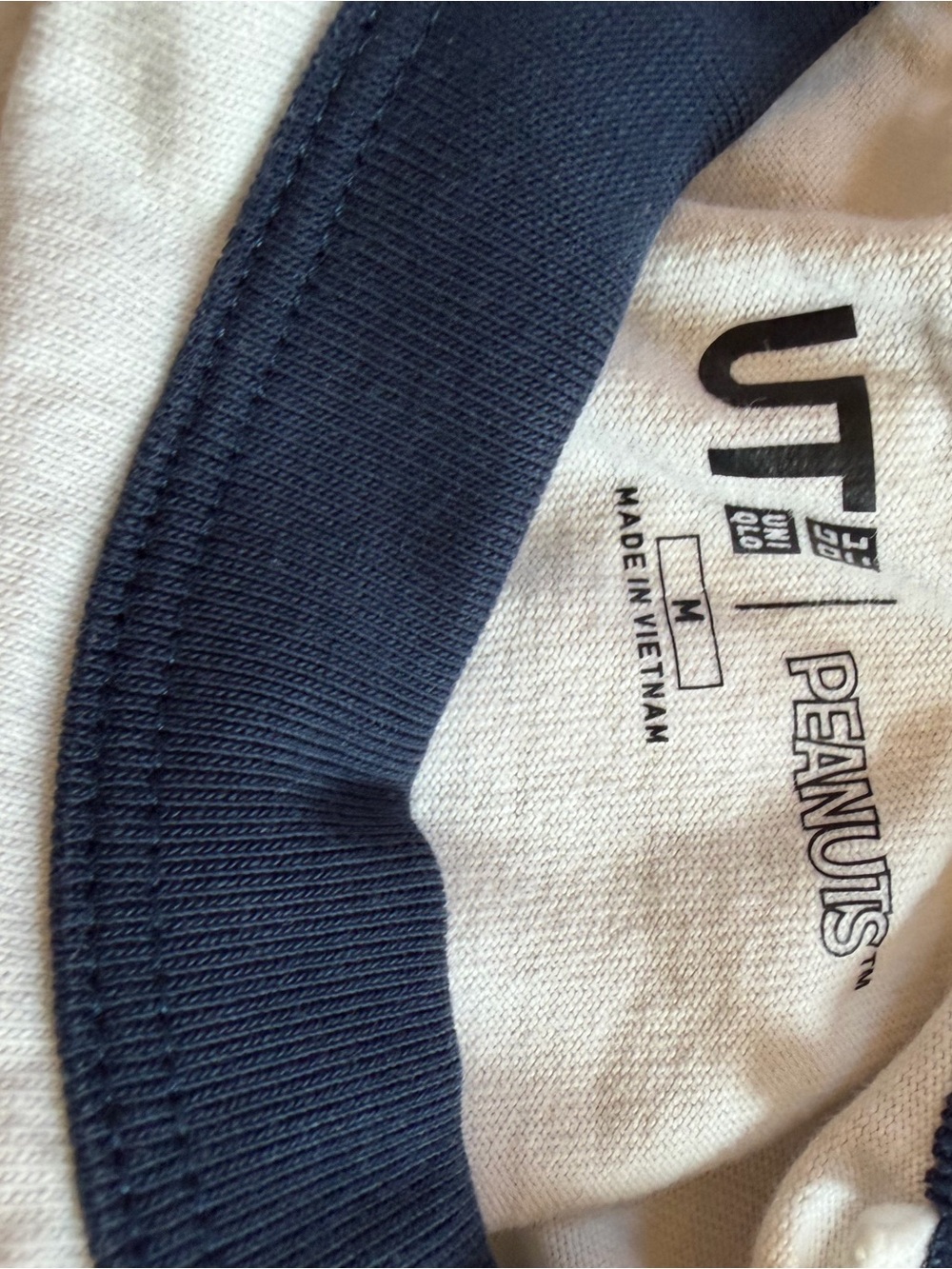 Peanuts Good Ol' Snoopy Crop Tee - White & Navy - Picture 4 of 4